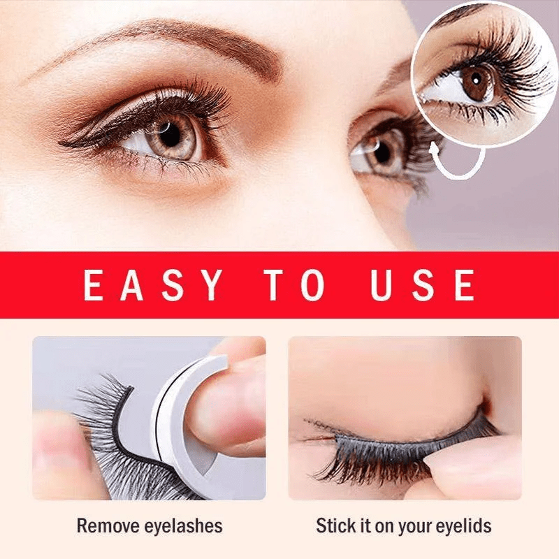 Premium Reusable Self-Adhesive Eyelashes - Coldesk