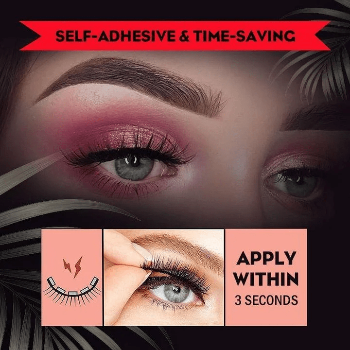 Premium Reusable Self-Adhesive Eyelashes - Coldesk