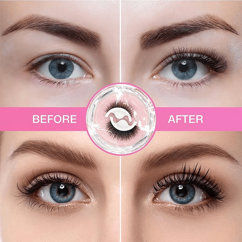 Premium Reusable Self-Adhesive Eyelashes - Coldesk