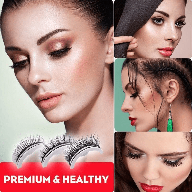 Premium Reusable Self-Adhesive Eyelashes - Coldesk
