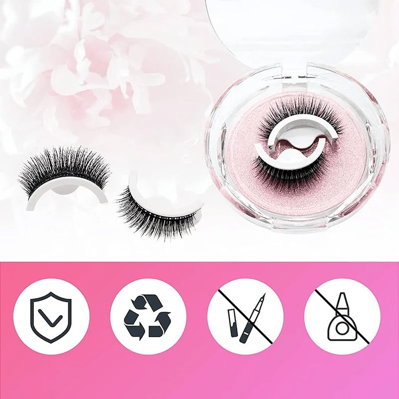 Premium Reusable Self-Adhesive Eyelashes - Coldesk