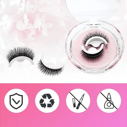 Premium Reusable Self-Adhesive Eyelashes - Coldesk