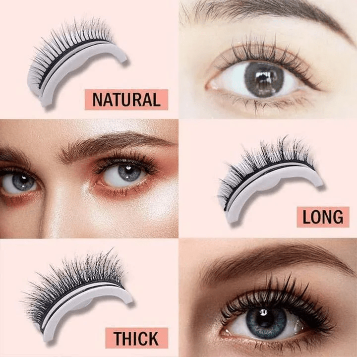 Premium Reusable Self-Adhesive Eyelashes - Coldesk