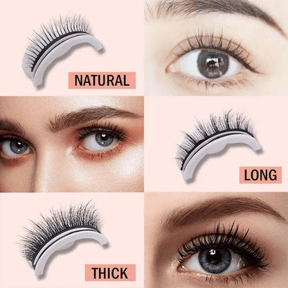 Premium Reusable Self-Adhesive Eyelashes - Coldesk