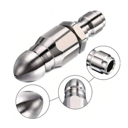 Pressure Washer Sewer Jetter Nozzle with 1/4'' Quickly Connector - Coldesk