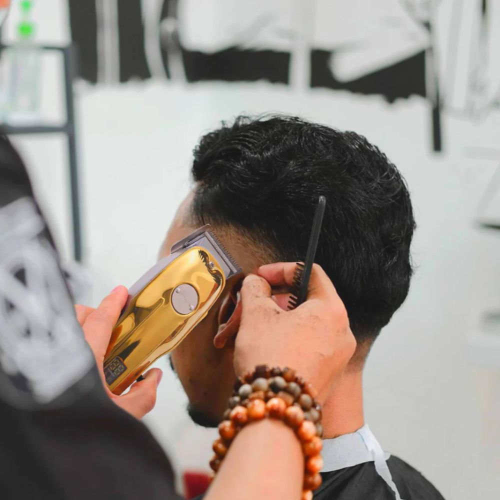 Professional Hair Clippers for men gold Set | Gold Hair Clippers Cordless - Coldesk