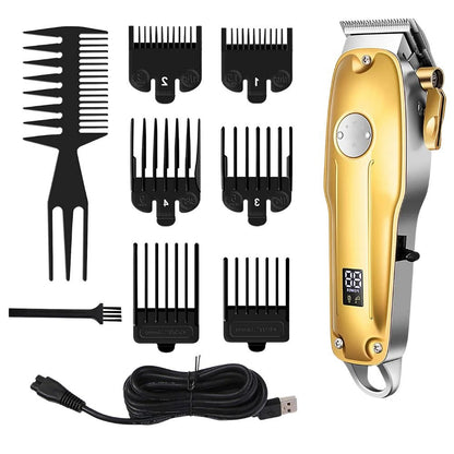 Professional Hair Clippers for men gold Set | Gold Hair Clippers Cordless - Coldesk