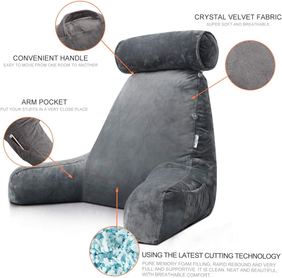 Reading Bed Pillow with Arms - Coldesk