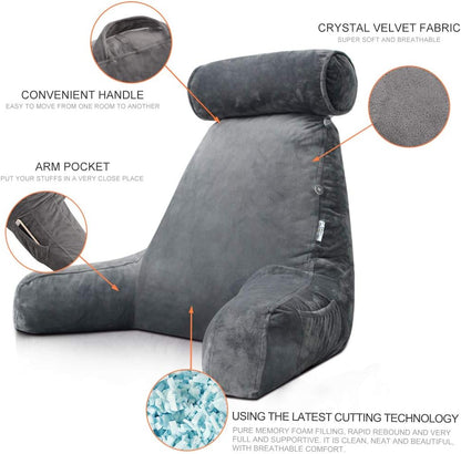 Reading Bed Pillow with Arms - Coldesk