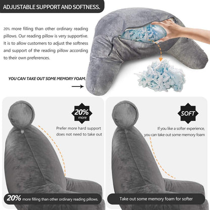 Reading Bed Pillow with Arms - Coldesk