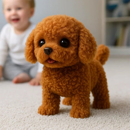 Realistic Interactive Plush Puppy Toy - Coldesk