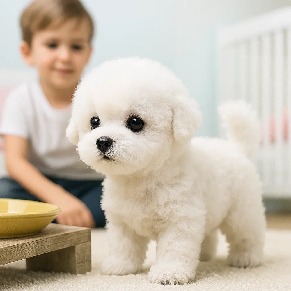 Realistic Interactive Plush Puppy Toy - Coldesk