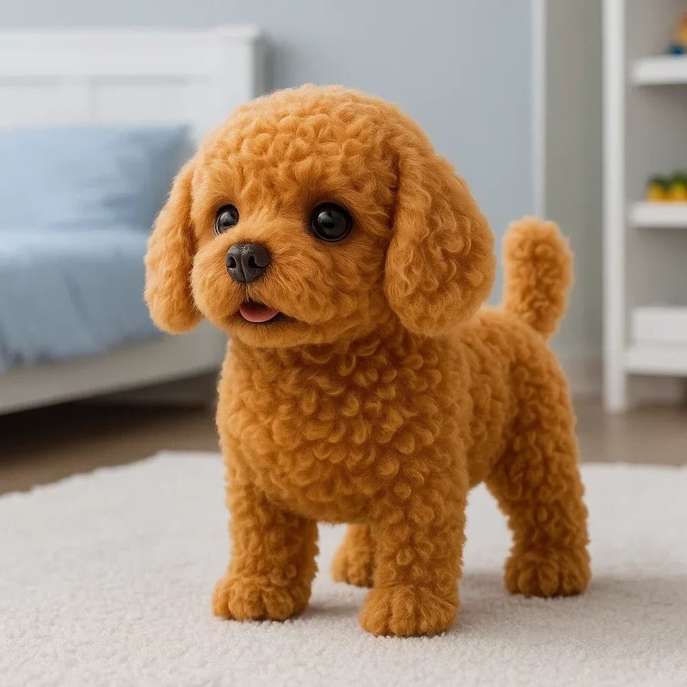 Realistic Interactive Plush Puppy Toy - Coldesk