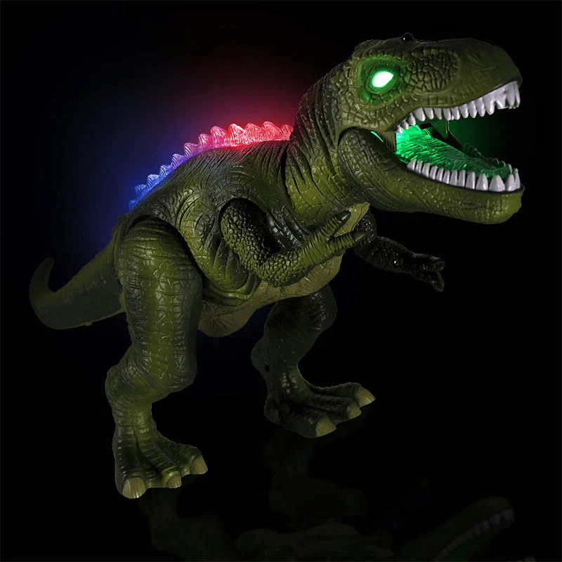 Remote Control T-Rex Dinosaur With LED Light Up, Walking & Roaring Realistic Dinosaur Toys - Coldesk