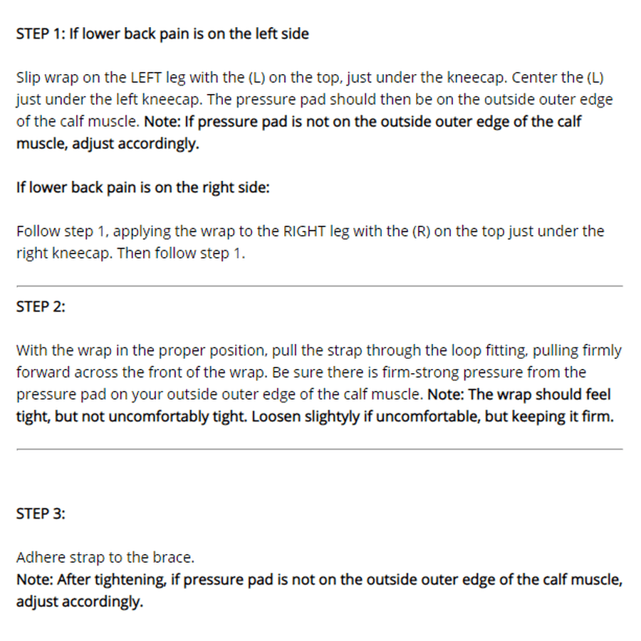 Sciatic Nerve Brace ~ Sciatica Acupressure Leg & Back - Coldesk