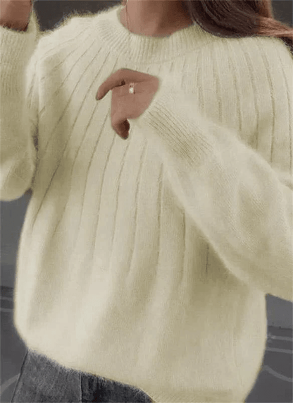 Soft Cashmere Knitted Sweater for Women - Warm and Luxury - Coldesk