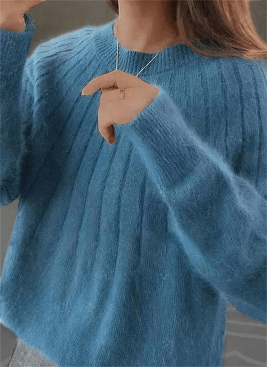 Soft Cashmere Knitted Sweater for Women - Warm and Luxury - Coldesk