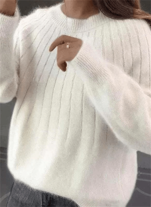 Soft Cashmere Knitted Sweater for Women - Warm and Luxury - Coldesk