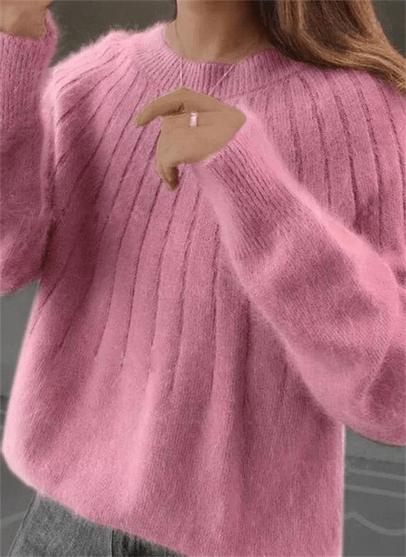 Soft Cashmere Knitted Sweater for Women - Warm and Luxury - Coldesk
