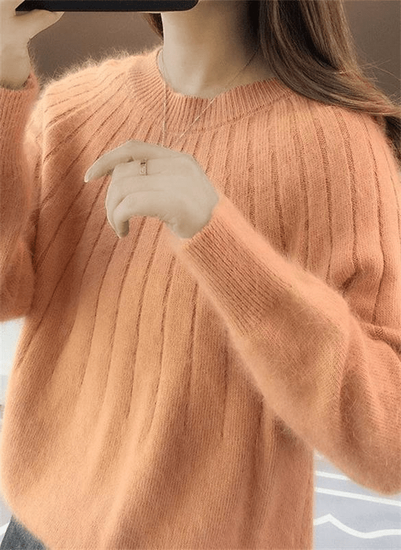 Soft Cashmere Knitted Sweater for Women - Warm and Luxury - Coldesk