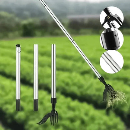 Stainless Steel Adjustable Long Handle Detachable Weed Puller - Coldesk