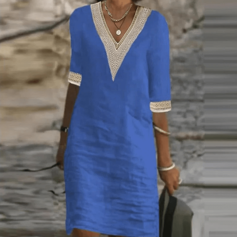 Stylish Linen Summer Dress For Women - Coldesk
