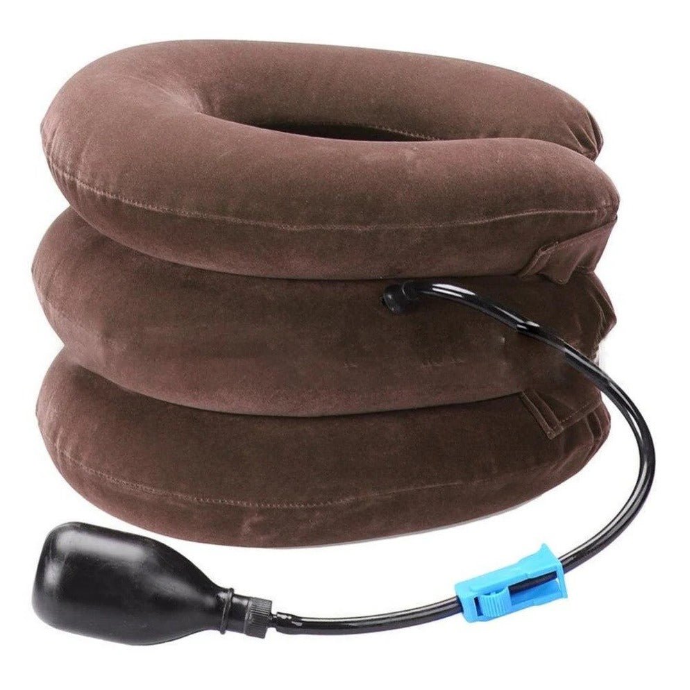 Three Layers Cervical Neck Traction Inflatable Pillow - Coldesk