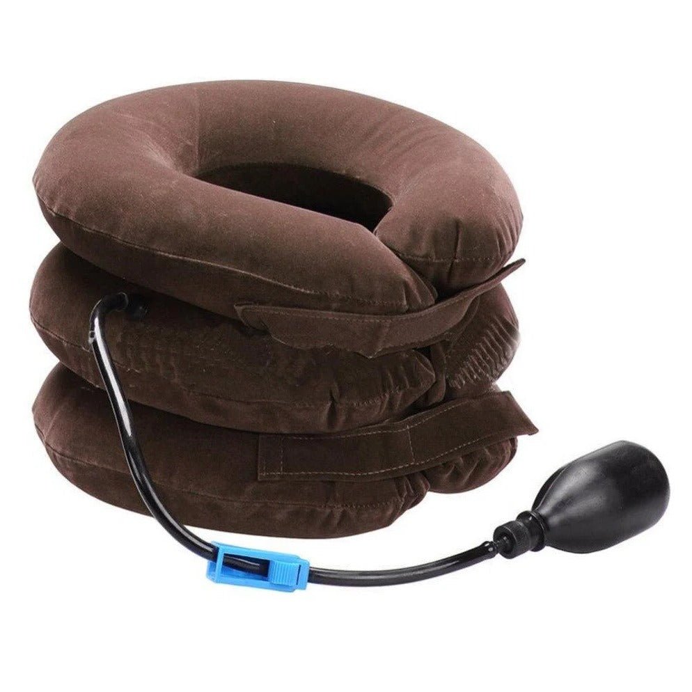 Three Layers Cervical Neck Traction Inflatable Pillow - Coldesk