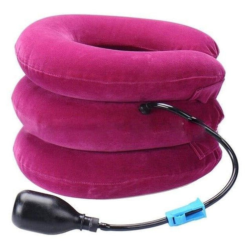 Three Layers Cervical Neck Traction Inflatable Pillow - Coldesk