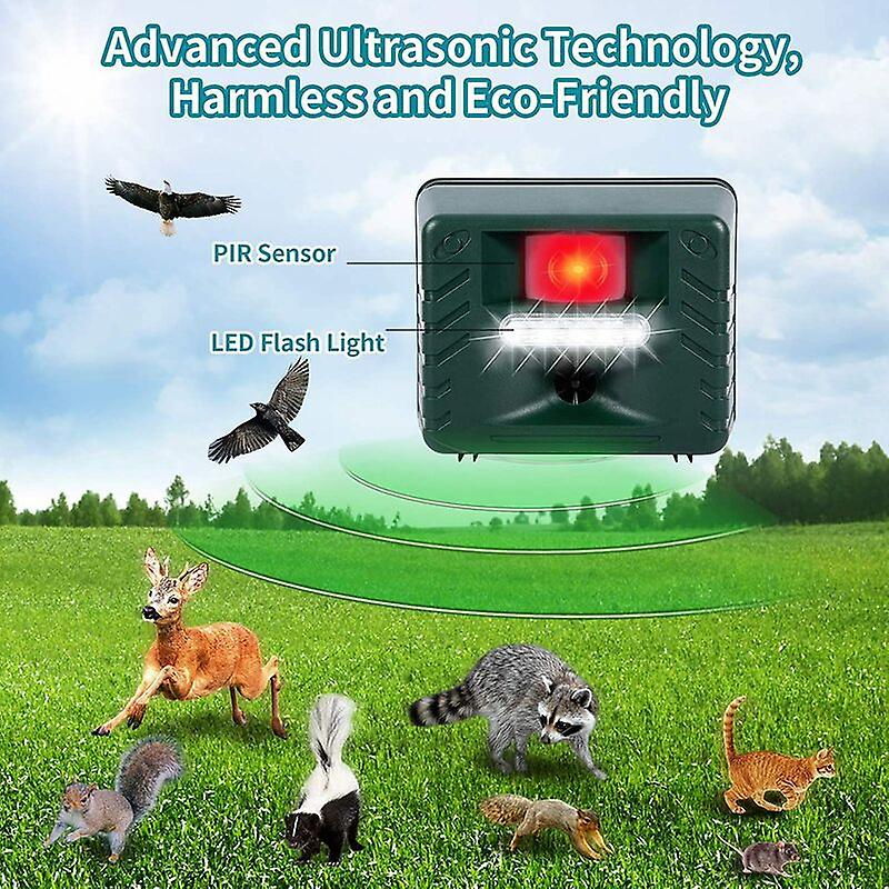 Ultrasonic Bird Repeller for Woodpeckers Outdoor Pest Control Device - Coldesk