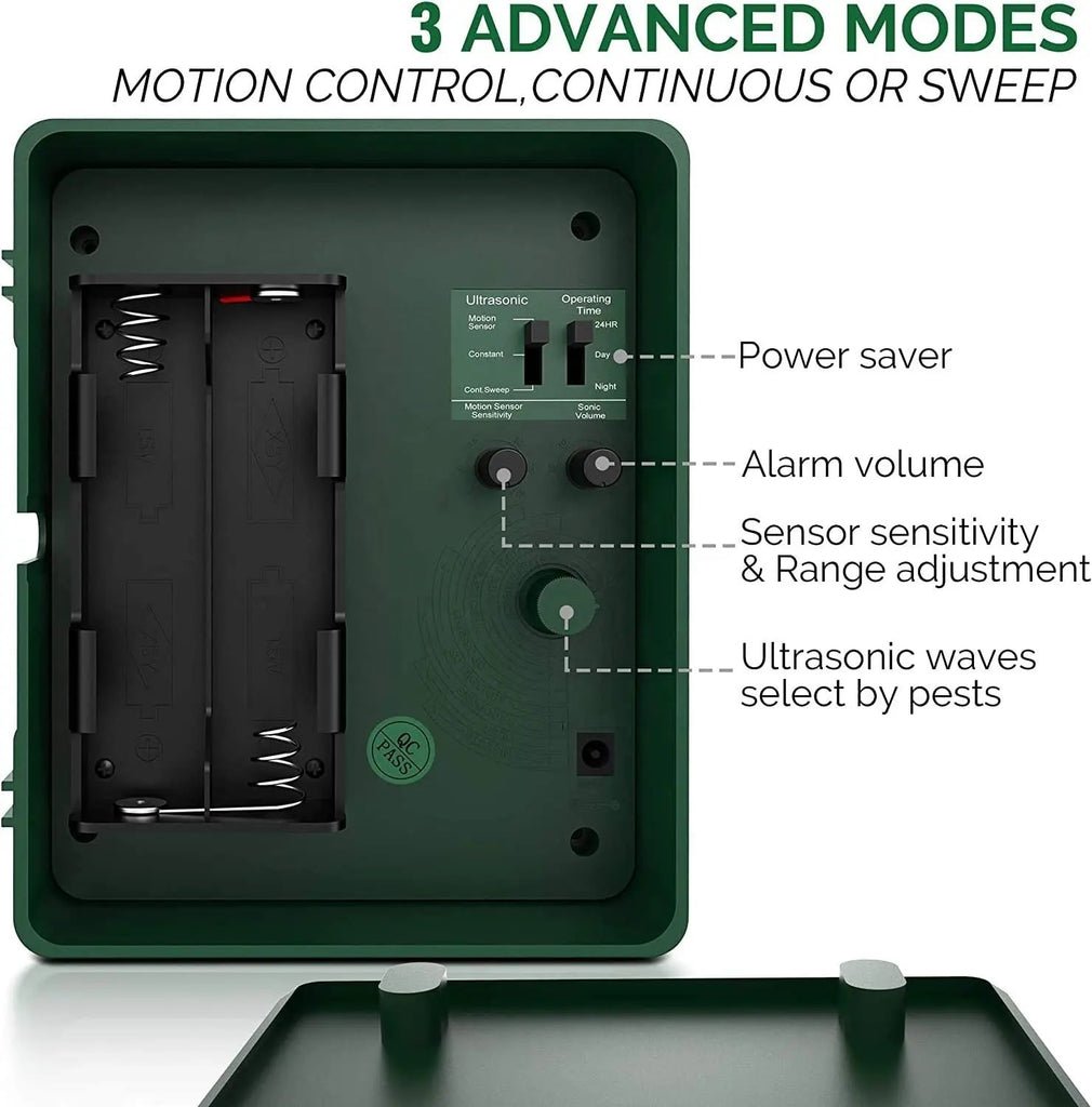 Ultrasonic Bird Repeller for Woodpeckers Outdoor Pest Control Device - Coldesk