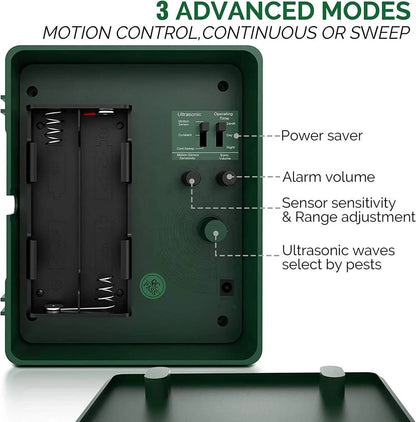 Ultrasonic Bird Repeller for Woodpeckers Outdoor Pest Control Device - Coldesk