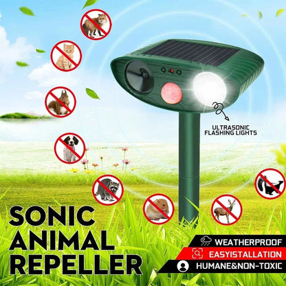 Ultrasonic Chipmunk Repeller - Solar Powered - Get Rid of Chipmunks in 48 Hours - Coldesk