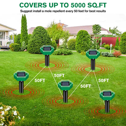 Ultrasonic Mole Repellent 4-Pack - Coldesk