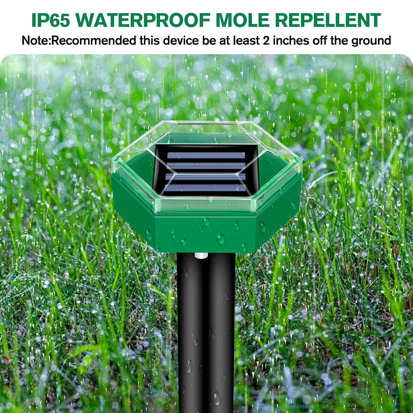 Ultrasonic Mole Repellent 4-Pack - Coldesk