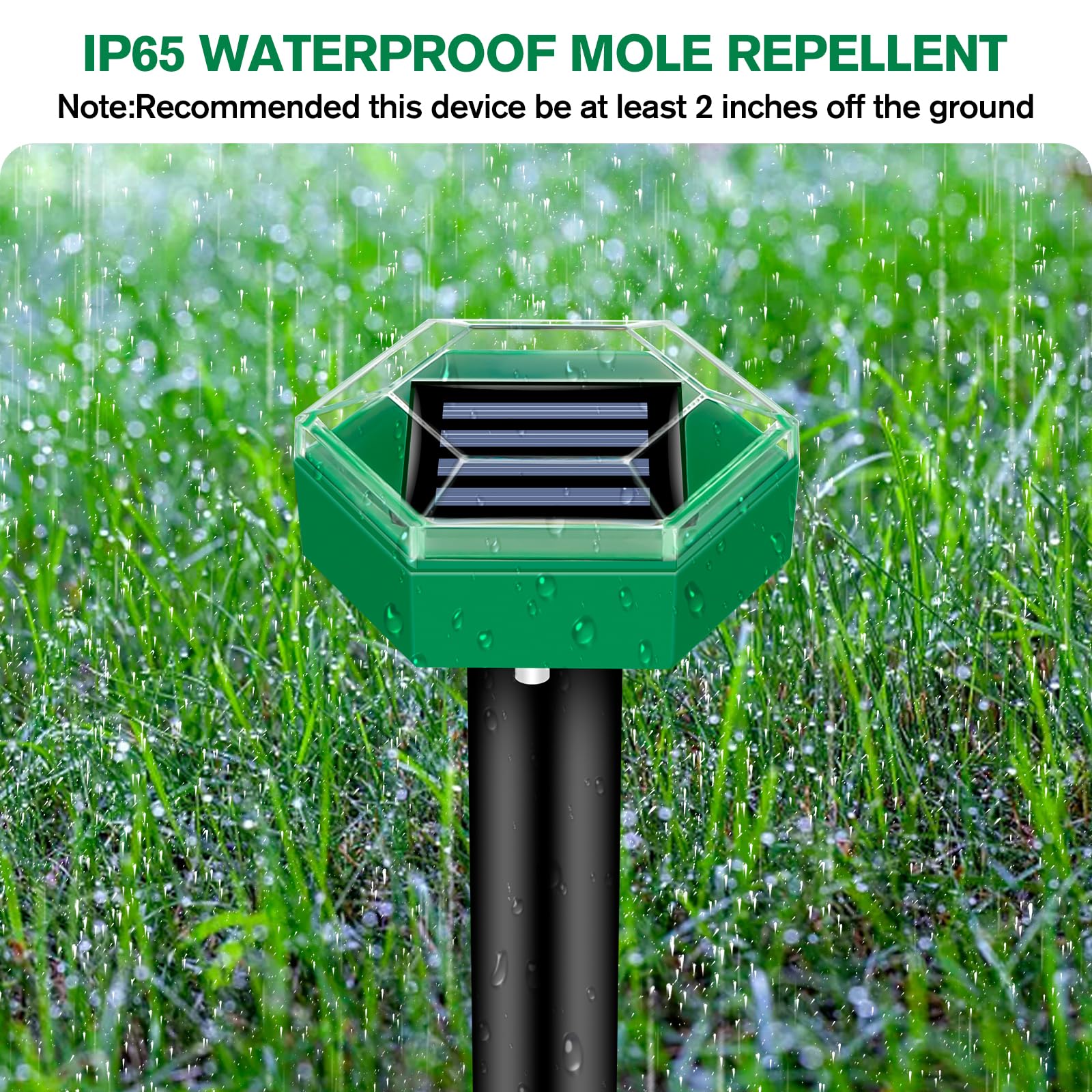 Ultrasonic Mole Repellent 4-Pack - Coldesk