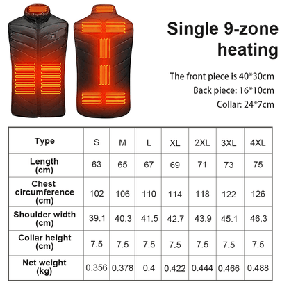 Unisex Heated Vest - Coldesk
