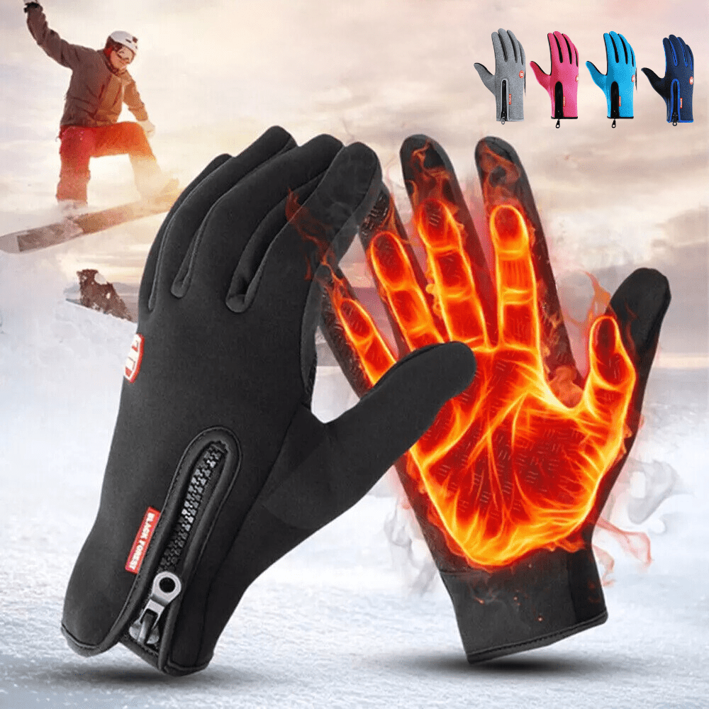 Unisex Heated Winter Sports Thermal Hand Gloves - Coldesk