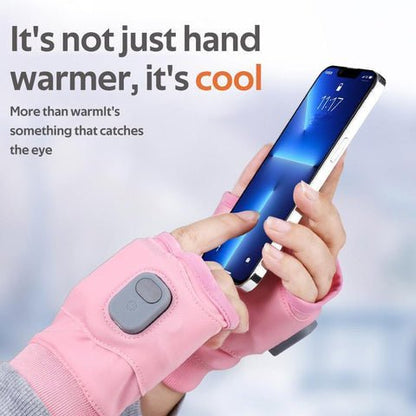 USB Rechargeable Heated Fingerless Gloves - Coldesk