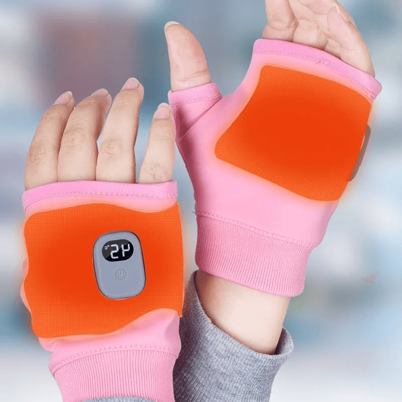 USB Rechargeable Heated Fingerless Gloves - Coldesk