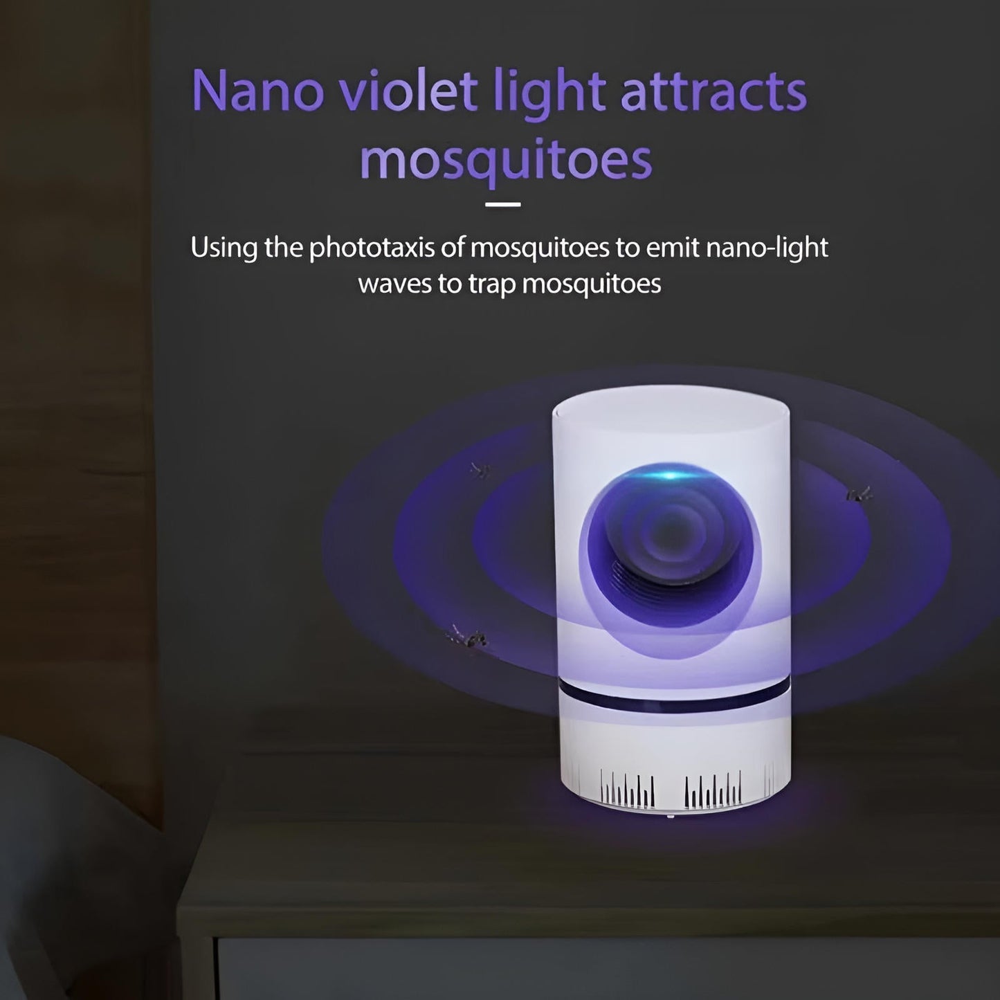 UV Light Insect Trap - Indoor/Outdoor Mosquito Fly Killer - Coldesk