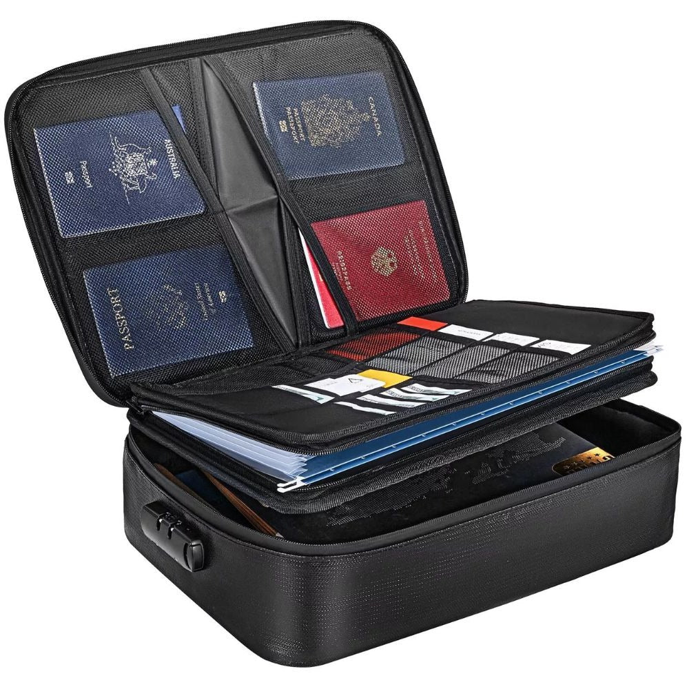 Waterproof Fireproof Document Cash Safe Bag - Coldesk
