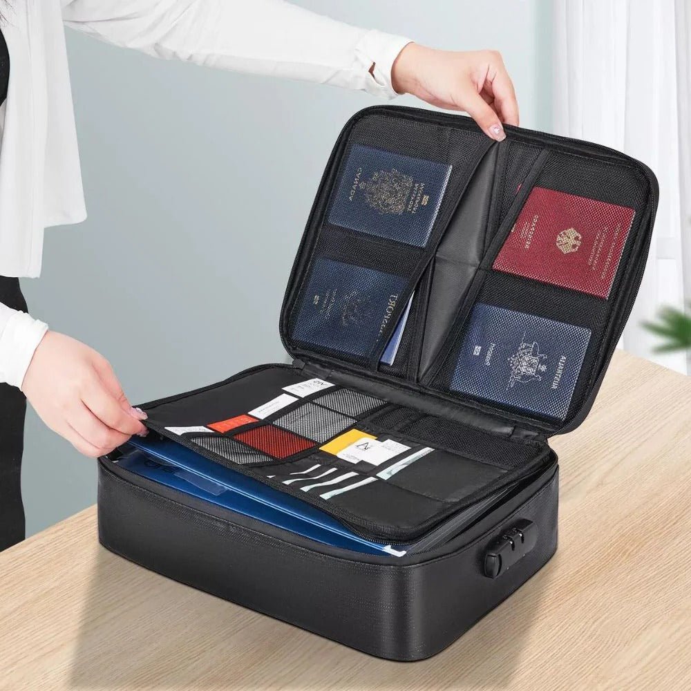 Waterproof Fireproof Document Cash Safe Bag - Coldesk