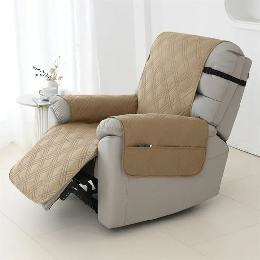 Waterproof Quilted Recliner Arm Chair Slip Cover - Coldesk