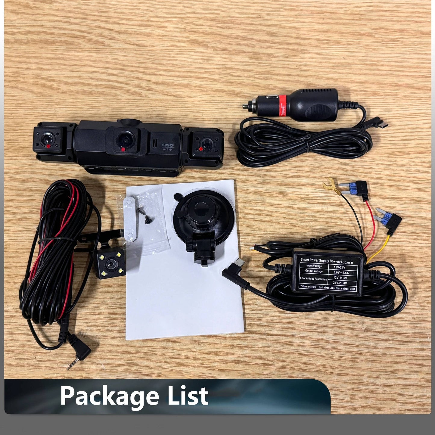 Wireless Car Dash Cam Front And Rear With Night Vision - Coldesk