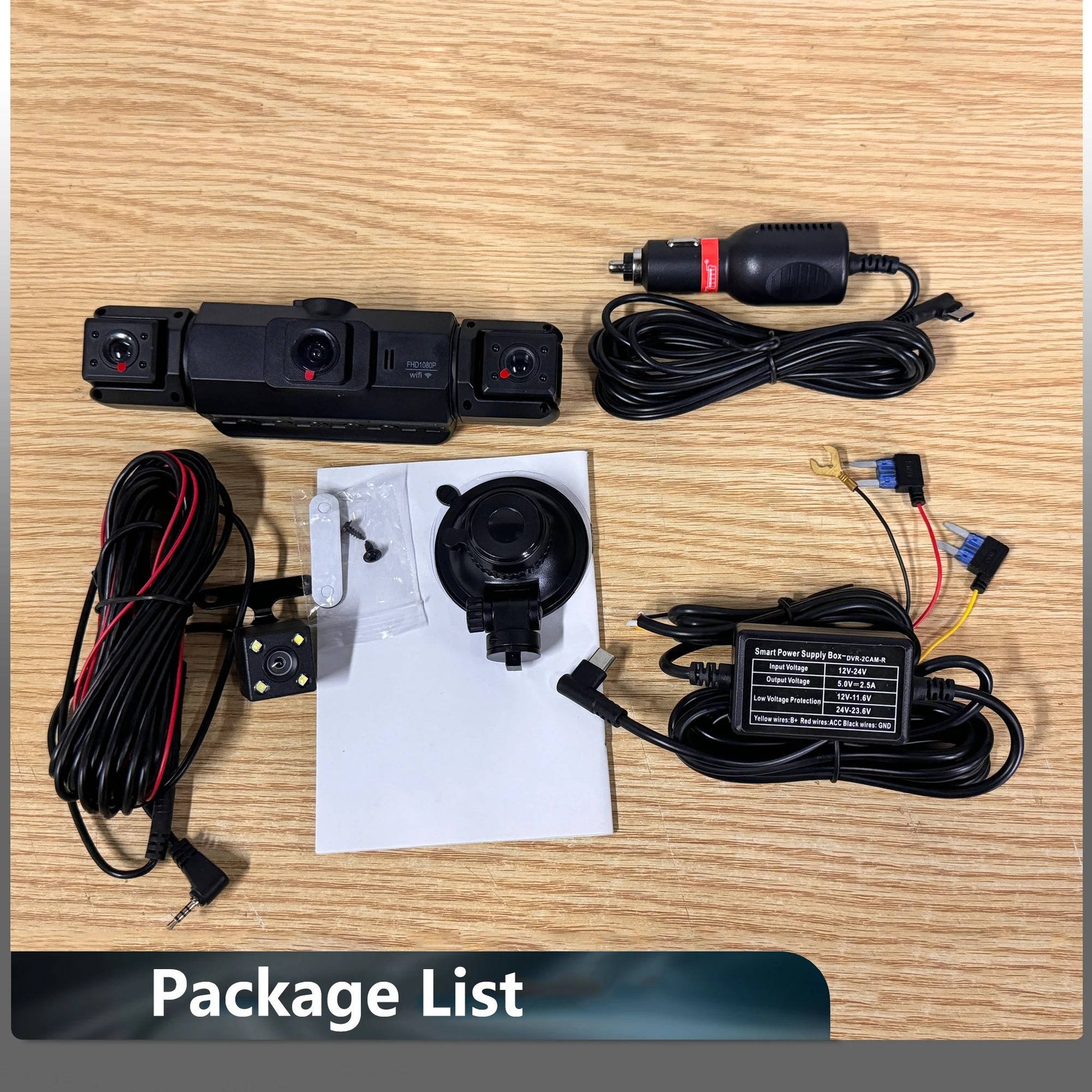 Wireless Car Dash Cam Front And Rear With Night Vision - Coldesk