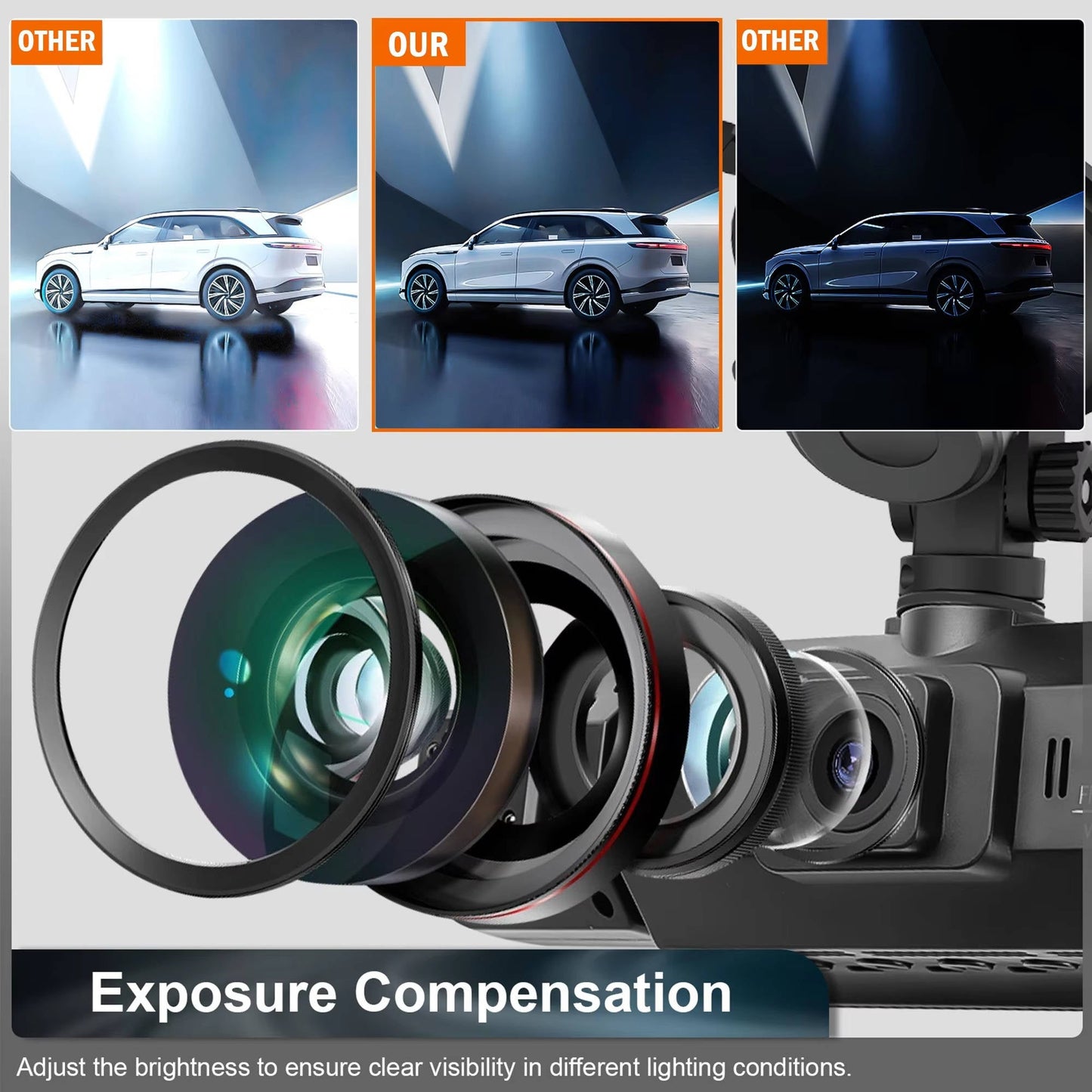 Wireless Car Dash Cam Front And Rear With Night Vision - Coldesk
