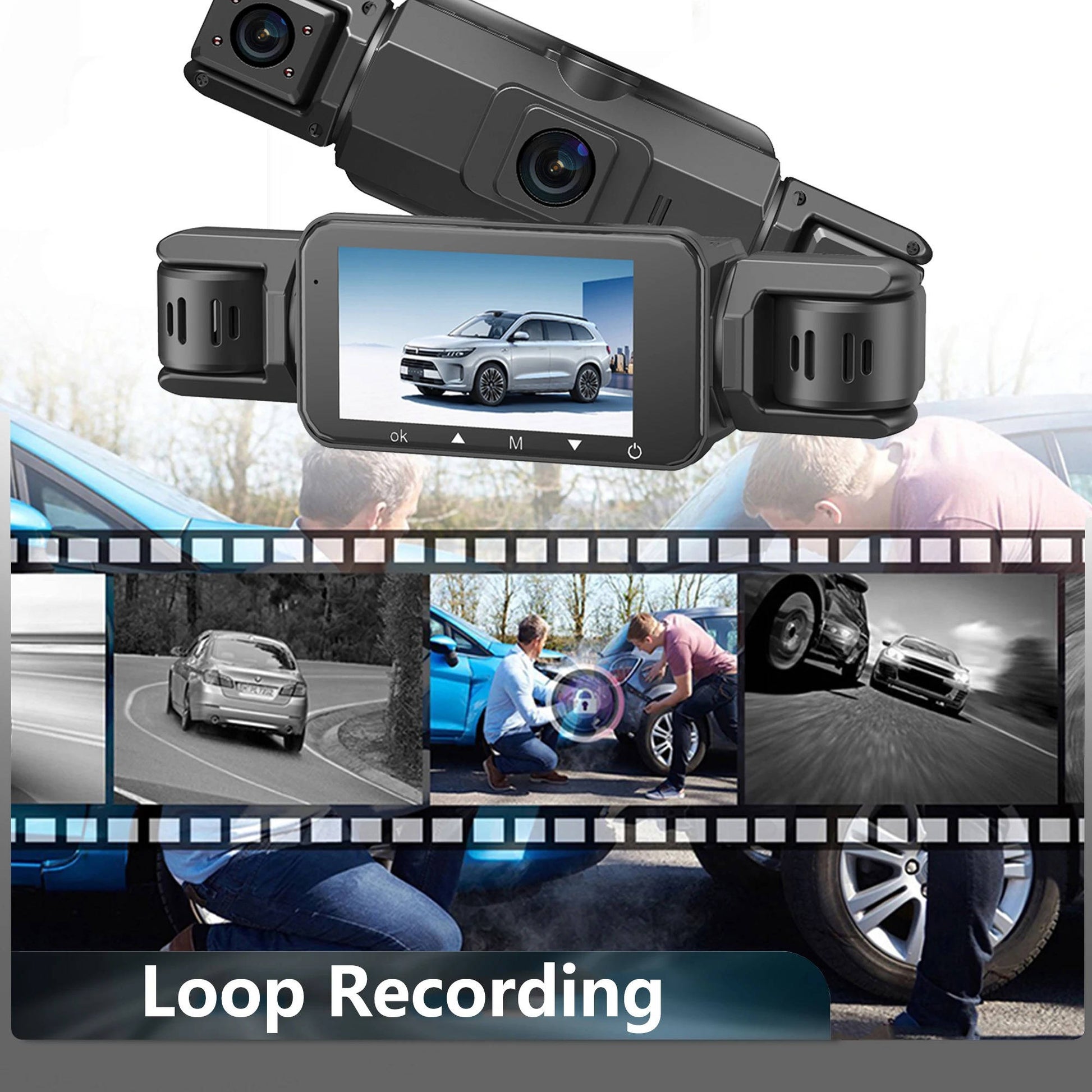 Wireless Car Dash Cam Front And Rear With Night Vision - Coldesk