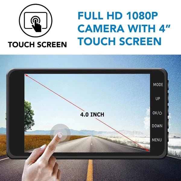 Wireless Front And Rear Dash Cam Dashboard Camera For Car With Night Vision - Coldesk