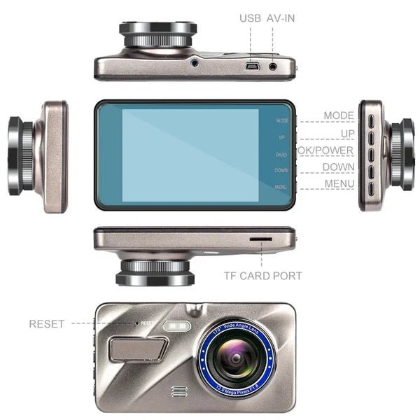 Wireless Front And Rear Dash Cam Dashboard Camera For Car With Night Vision - Coldesk